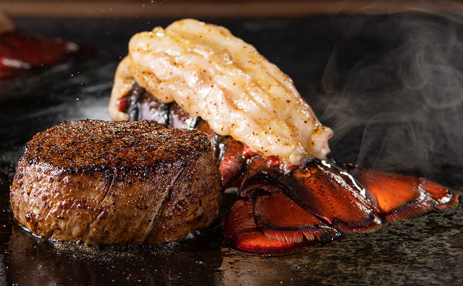 Flo's Filet with 4oz Lobster Tail luxury surf and turf