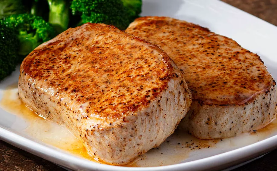 Cowboy Pork Chops bone-in seasoned LongHorn
