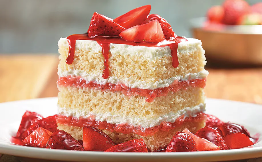 Strawberries and Cream Shortcake dessert LongHorn