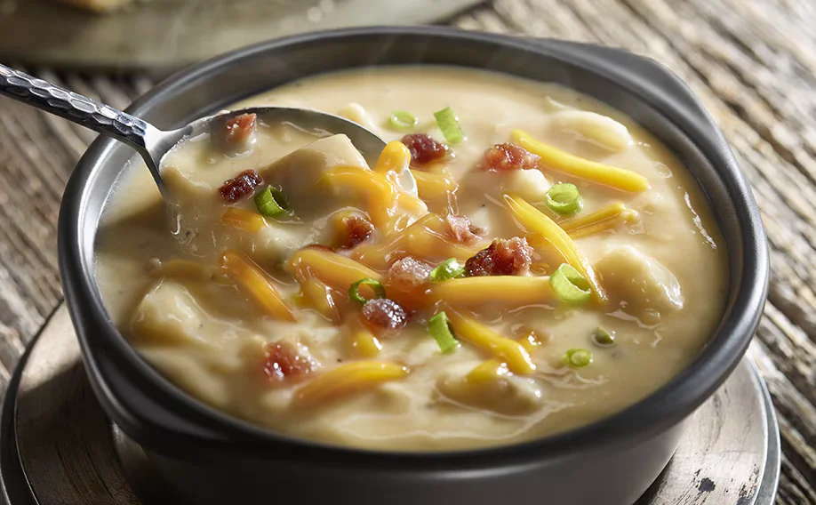 Loaded Potato Soup creamy cheddar chives LongHorn