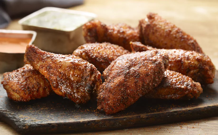 Seasoned Steakhouse Wings crispy LongHorn appetizer